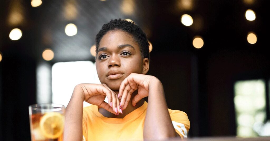 A woman thinking about getting ultrasound after finding out she's pregnant